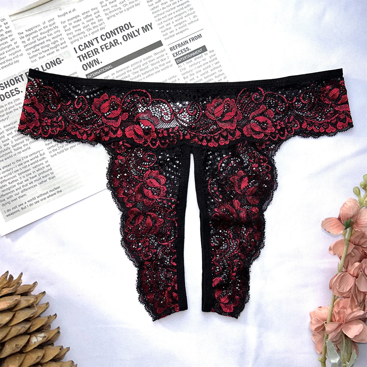 Elegant Lace Thong for Women - Vallador